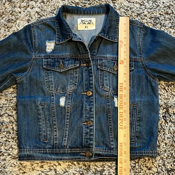 So Nikki Girls size XL denim jacket - Picture 7 of 8